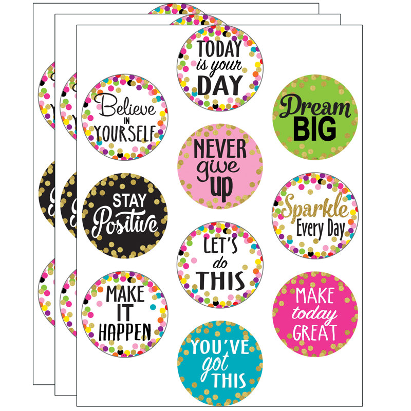 Confettis Dictons Positifs Accents