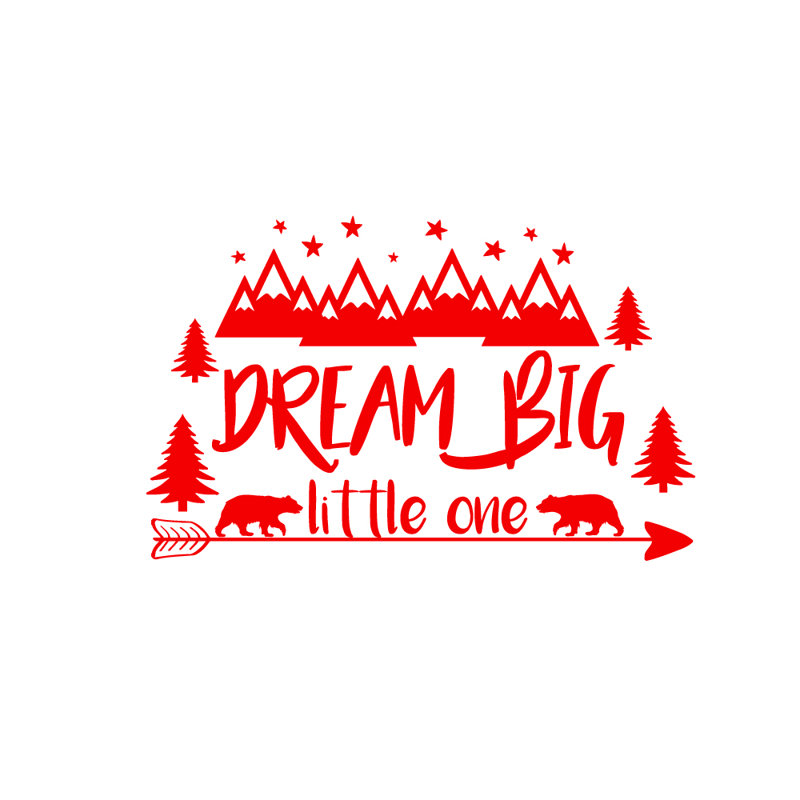 Décalcomanie murale big little rêve, Bourgogne