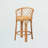 Demileigh Orchard Modern Bohemian Natural Brown Rattan Counter Stool, 37" H, 21" W and 18" D