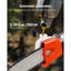 Gas Pole Saw, 25CC 2 Stroke Gas Powered Pole Saws with 8 in Cutting Bar, Cordless Tree Trimmer with 23 fl.oz Fuel Tank, 6.5 to 9 ft Extendable, Powerful Chainsaw for Tree Trimming Pruning