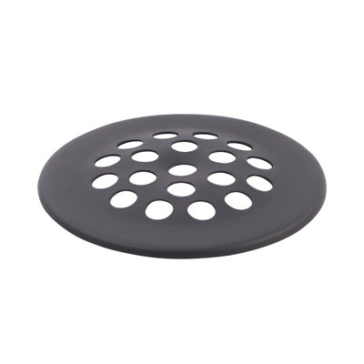 Bathtub Drain Strainer Hair Catcher Cover with Screw, Matte Black