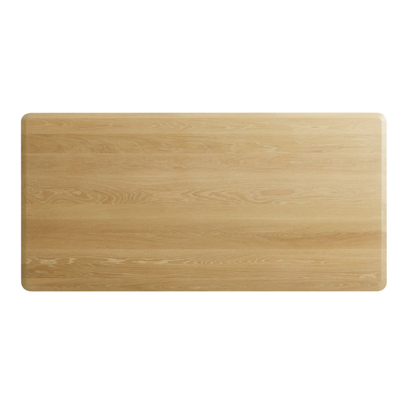 Keeps Solid Wood Dining Table, White Oak, 38" W x 77" L