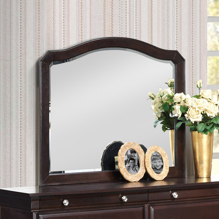 Miroir biseauté Charly, Cappuccino
