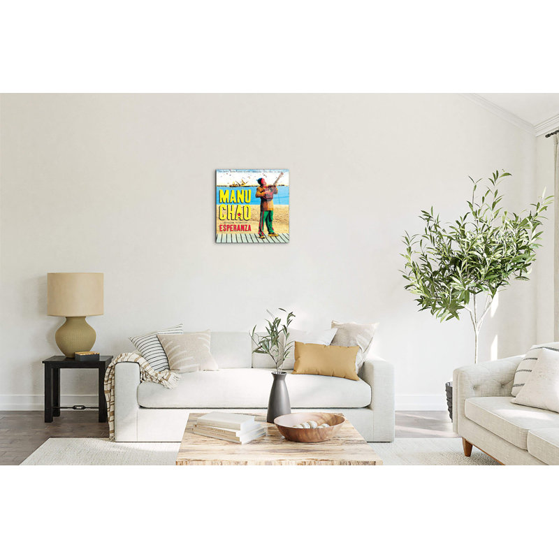 Homage to Manu Chao by Art Studio 58x58 Cm Frameless Panel Lightweight Ready to Hang, CrystalArt
