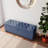 55.3 Inch Blue Linen Storage Ottoman Entryway Bench: Stylish, Functional, And Versatile Storage Solution