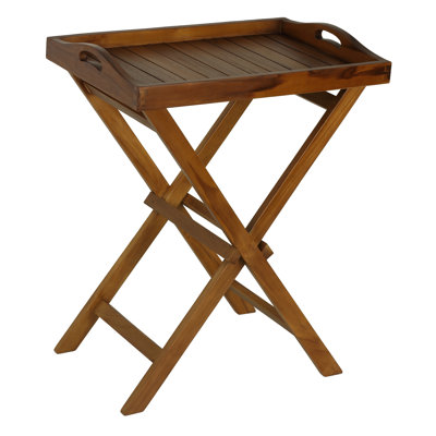 Cecilia Rectangular Teak Outdoor Folding Side Table