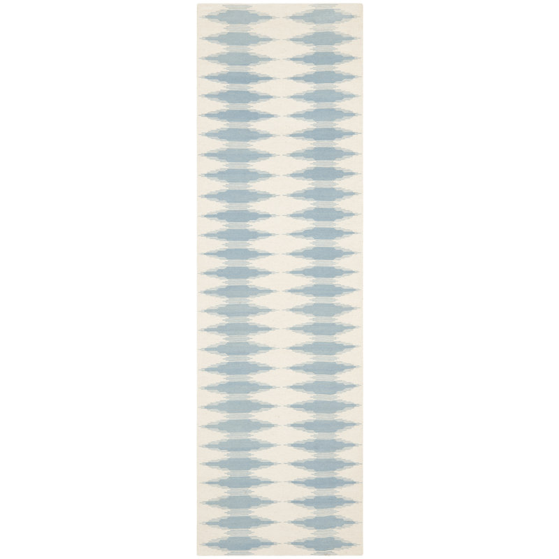 Tapis ikat tissé à la main Liara, Tapis de couloir 2 pi 3 po x 6 pi