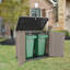 Outdoor 4 ft. 2 in. W x 2 ft. 5 in. D Weather-Resistant Plastic  Horizontal Storage Shed-73820086