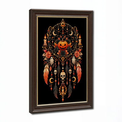 Art sur toile, citrouille orange
