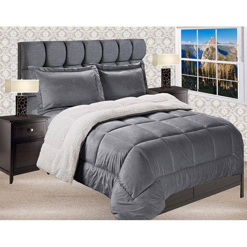 Comforter, Twin Comforter, Gray