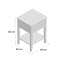 Broadridge 43.2cm W Solid Wood Bedside Table-29135747