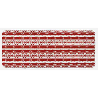 Traditional Solid Colour Polyester Kitchen Mat