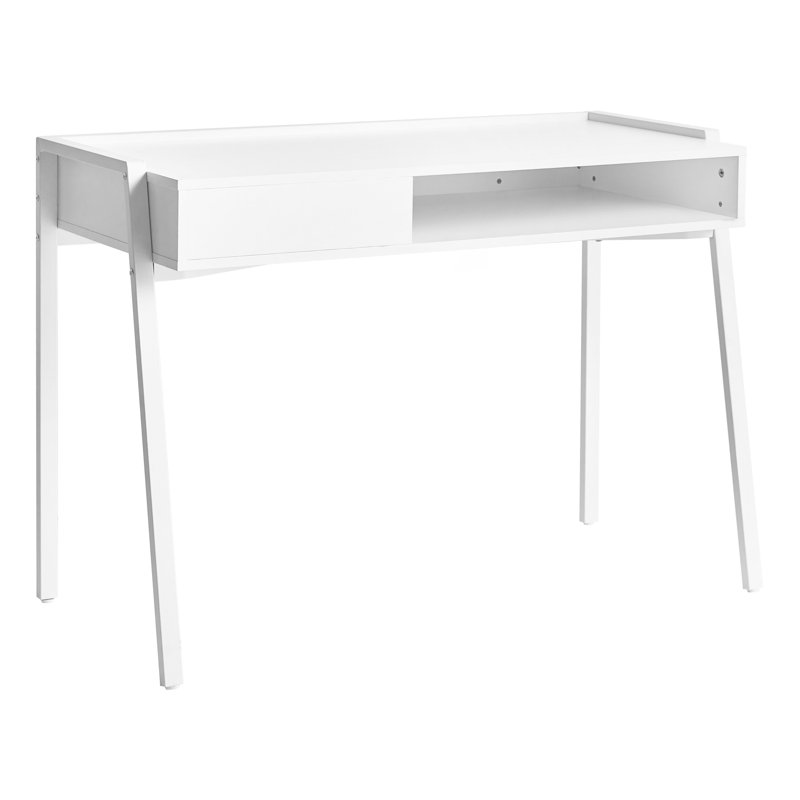 Iron Writing Desk, White
