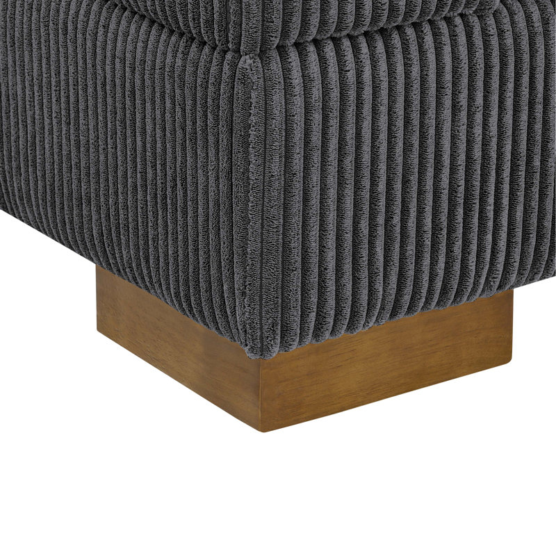 Large Seating Corduroy Modular Sleeper Sectional