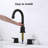 Bathroom faucet with 360 degree turn spout