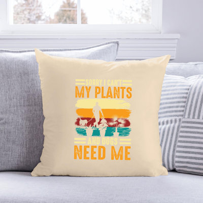 Citation amusante «Garden Lover» 846 - Coussin décoratif inclus