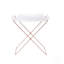 Table-plateau en acrylique et cuivre transparent Cercie