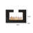 59.06"Black Modern Simulated Flame Electric Fireplace Humidifier-118508729-118508732