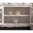 Brown White Solid Wood Iron Glass Sideboard