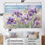Iris mauves sur la plage - ensemble d'art sur toile Iris-107743306-107743308