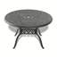 Ensemble de 7 meubles de patio en aluminium coulé avec cadre noir et coussins de siège rouges (identique à: W1710S00483)