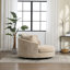 Fauteuil demi-tonneau rembourré avec housse-1835901391