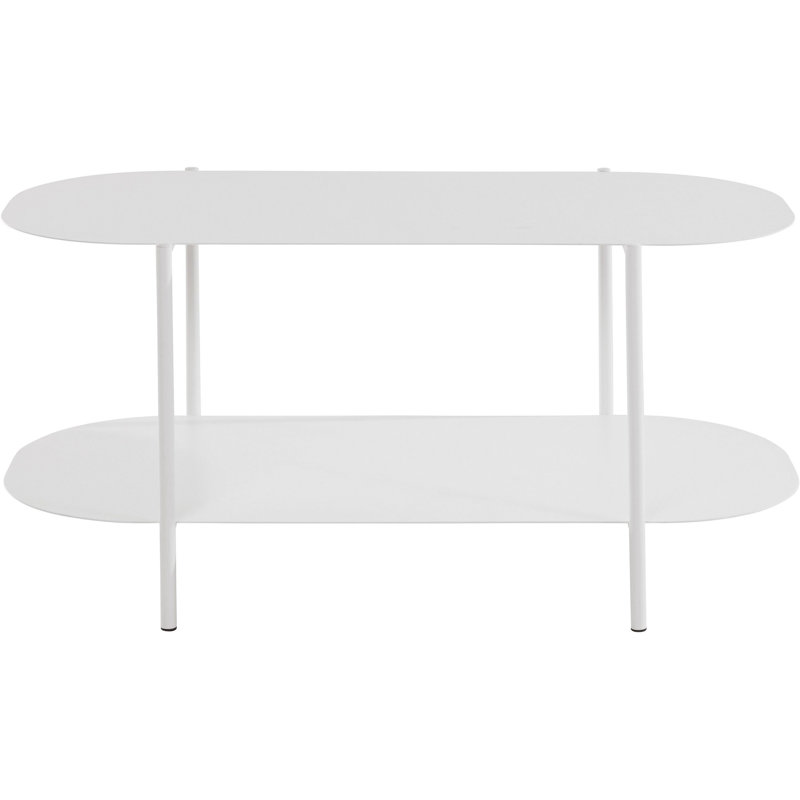 Eysteinn Four Leg Coffee Table with Storage, White
