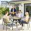 Garden Table,Square Outdoor Dining Table(Only Table)