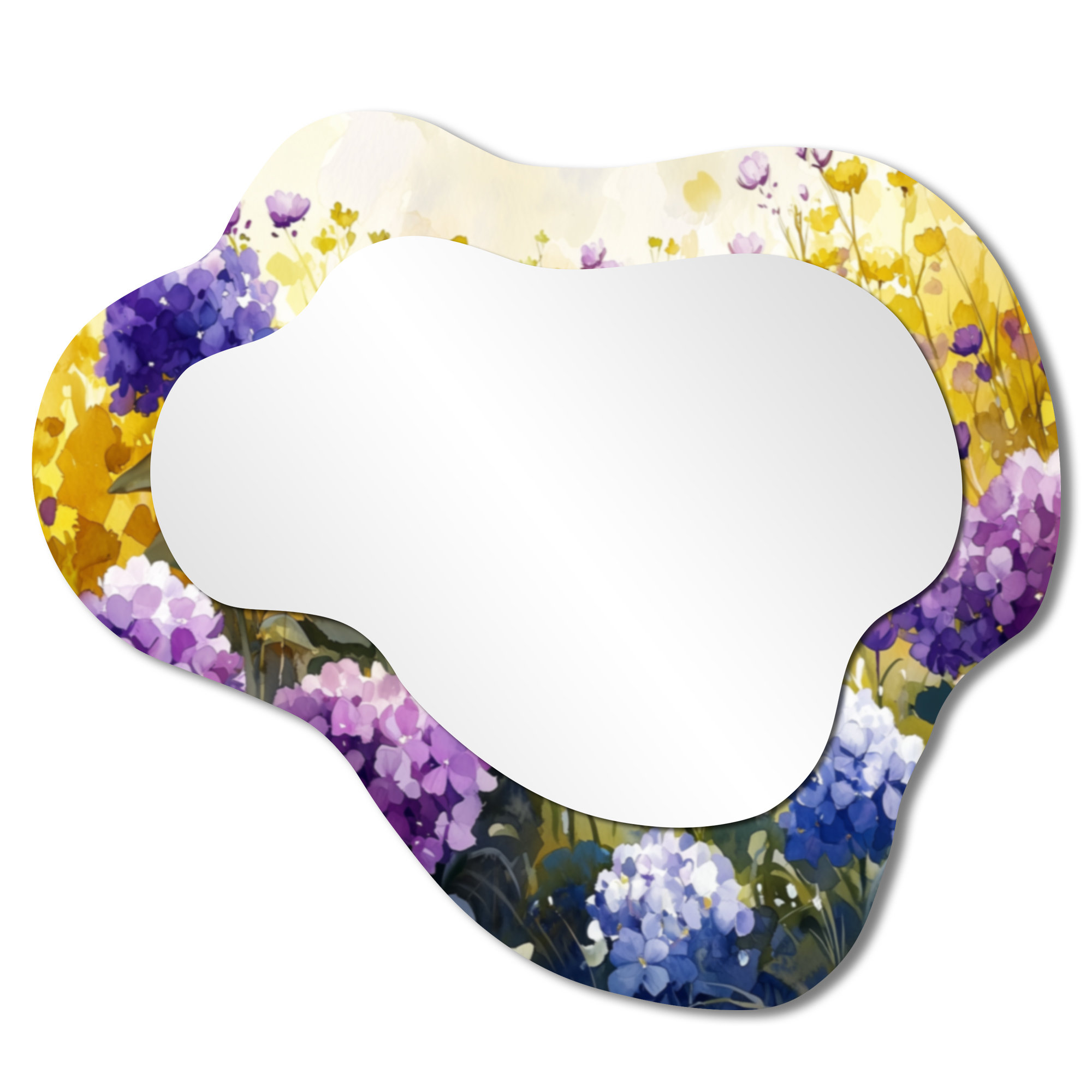 Hydrangea Mirror East Urban Home Summer Hydrangea Blooms In The Meadow I - Hydrangea ...