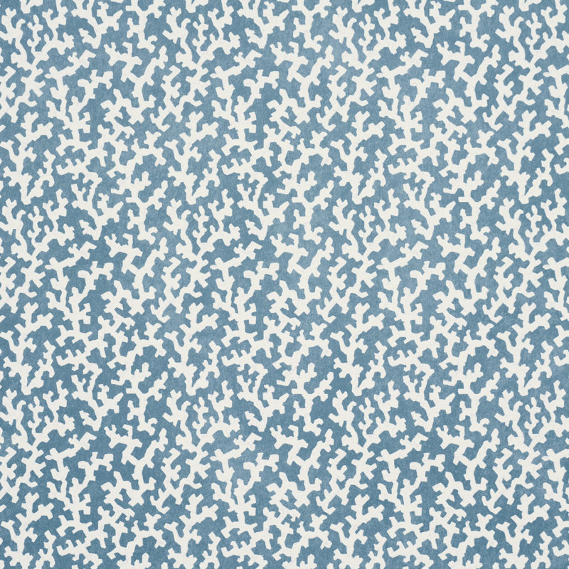 Schumacher X Veere Grenney Folly Wallpaper, Marine
