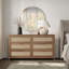 Ensemble de chambre à coucher 3 pièces, commode 6 tiroirs et table de chevet 3 tiroirs Boho-76389748