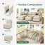 Canapé-lit modulaire en U avec rangement Tremee - beige-1542576690