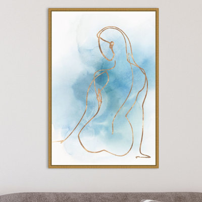 Reproduction d’art sur toile, "figurative II (Woman)" par Isabelle Z-Floater frame