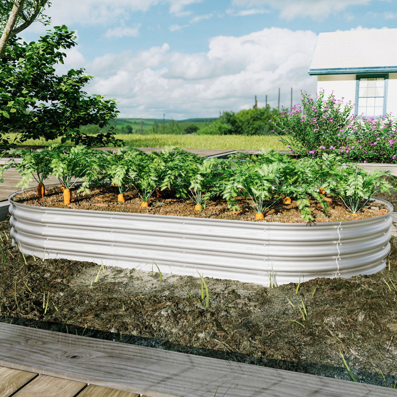 Jardinière surélevée galvanisée