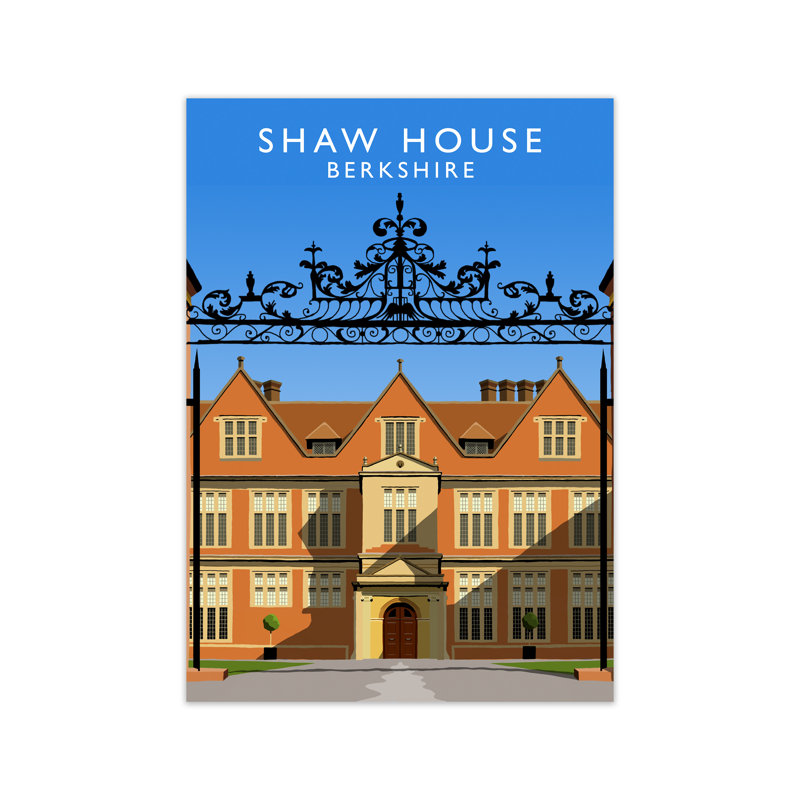 Shaw House Berkshire by Richard O'Neill - Print, 84.1cm H x 59.4cm W x 3cm D, Unframed
