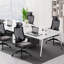 Chaise de bureau ergonomique avec appui-tête réglable, soutien lombaire et accoudoirs 4D-527127835-526819846
