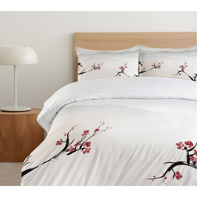 Eclectic Polyester Floral Duvet Cover