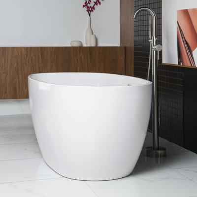 Baignoire de trempage autoportante en acrylique 59 po. X 32 po.