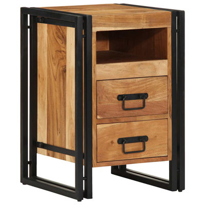40cm W Iron Bedside Table