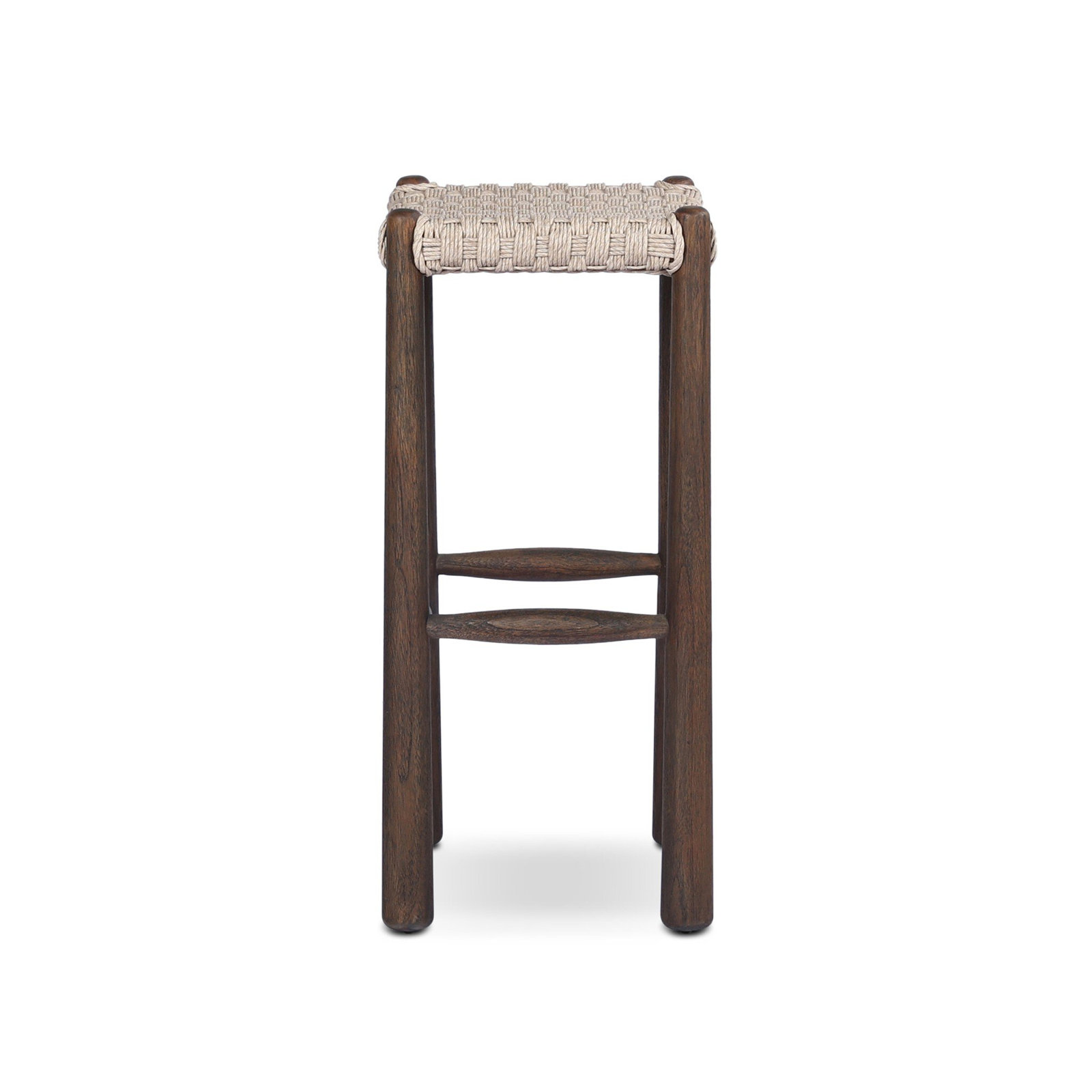 Savio Outdoor Stool, Beige, 30"