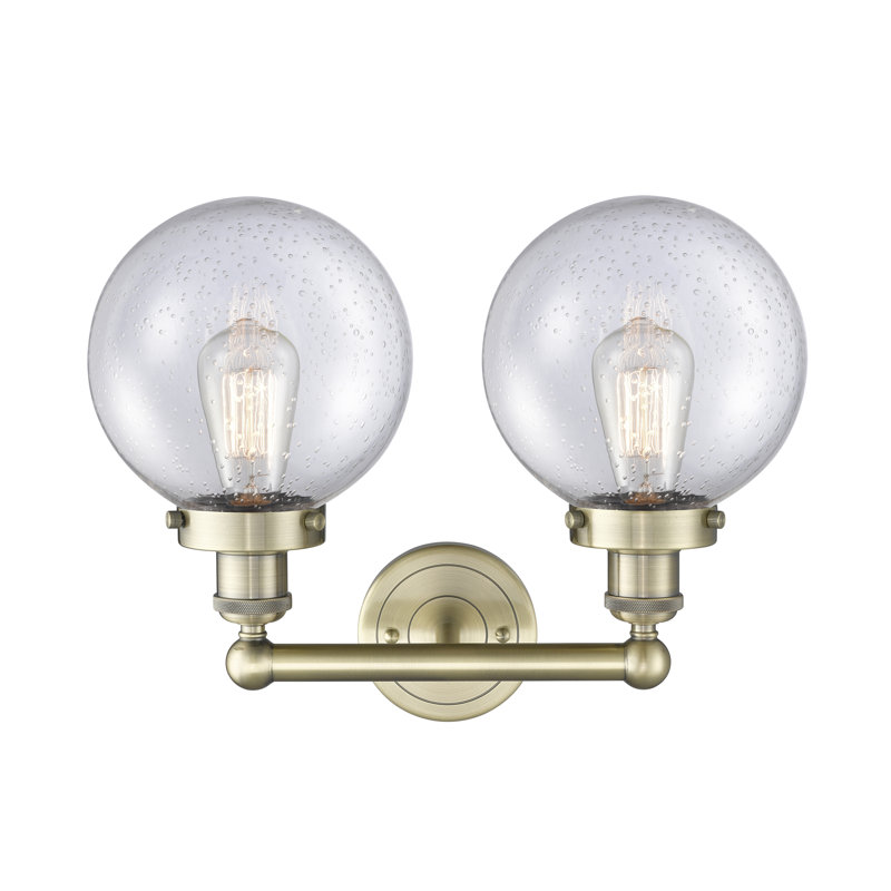 Alphonsa 2 - Light Dimmable Vanity Light, Antique Brass, Seedy