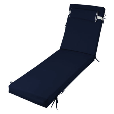 Chaise longue d'extérieur de 3 pouces d'épaisseur, imperméable et anti-décoloration, convient à la plupart des chaises de terrasse de piscine de 80 pouces.