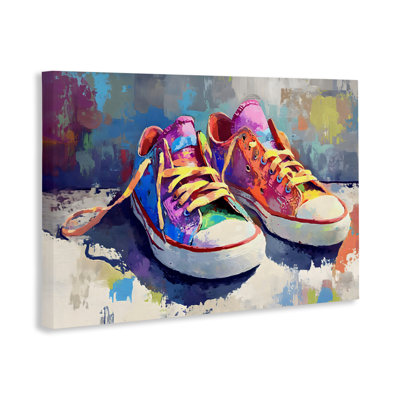Colorful Low Top Sneakers Canvas, design by Creative Studio