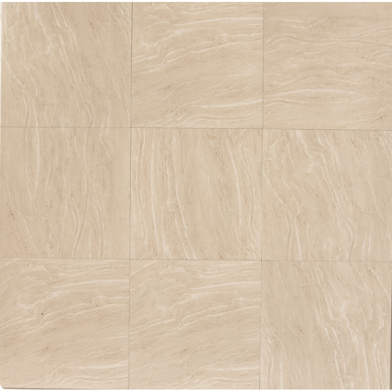 Yosemite 24 in. x 24 in. Polished Porcelain Tile, Beige