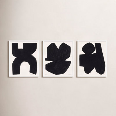 Shauna "Module on White" 3-Piece Painting Set