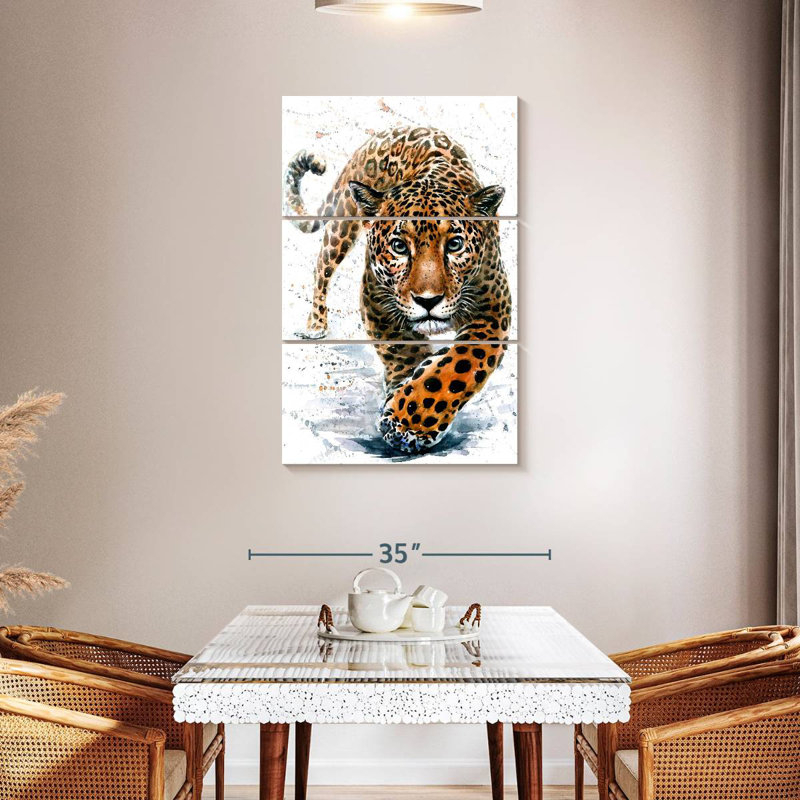 Brampt Wildcat Leopard, 45" H x 28" W
