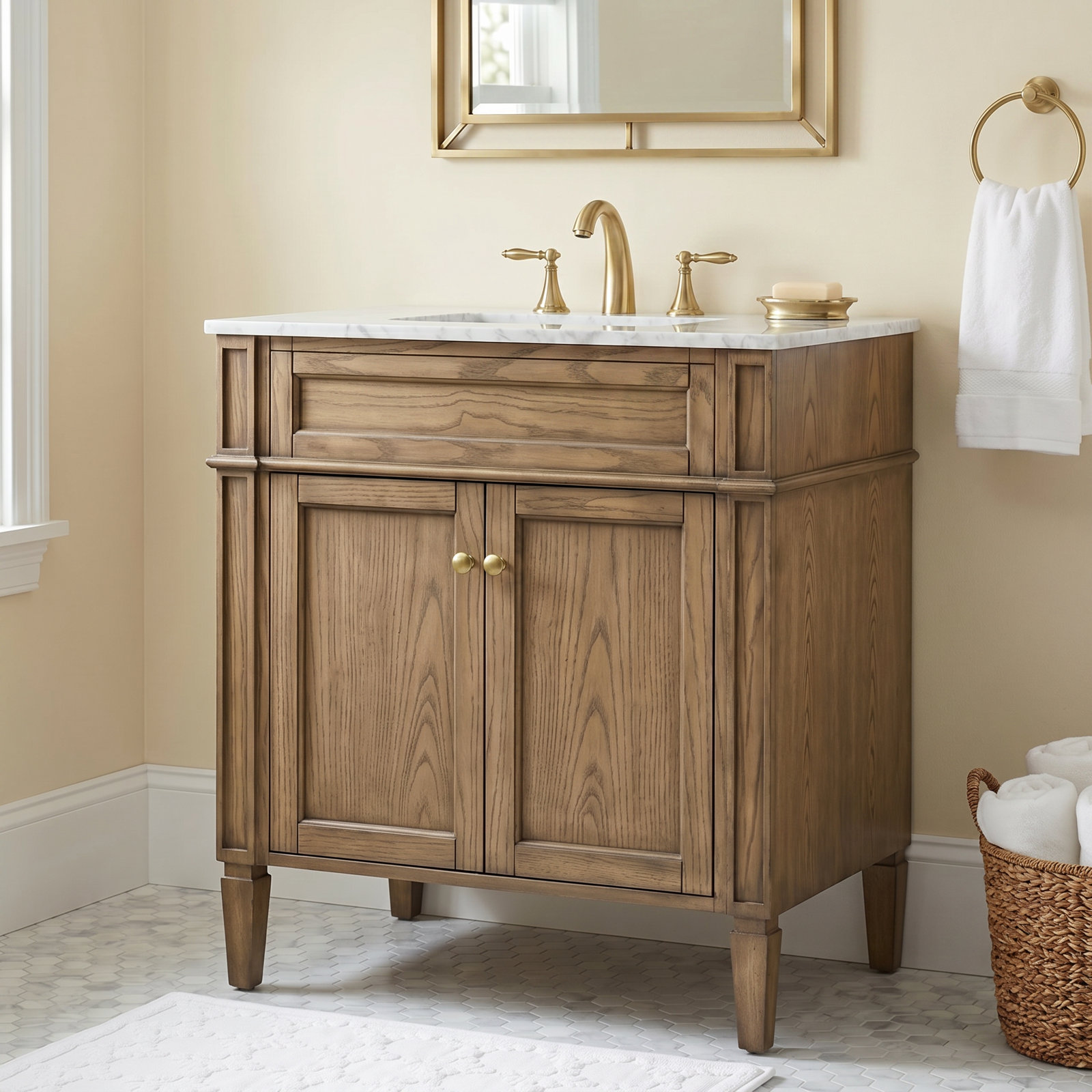 Rivers 30'' Single Bathroom Vanity, Gray