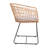 Clavens Indoor/Outdoor Boho Rattan Rope Club Chairs with Seat Cushions-71005286