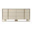 Ensemble de chambre à coucher 4 pièces Calliann - Velours beige moderne + laiton brossé-2103911252