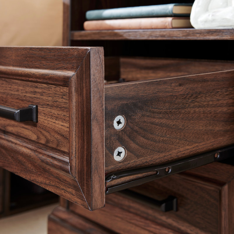 45.8cm W Manufactured Wood Bedside Table, Brown